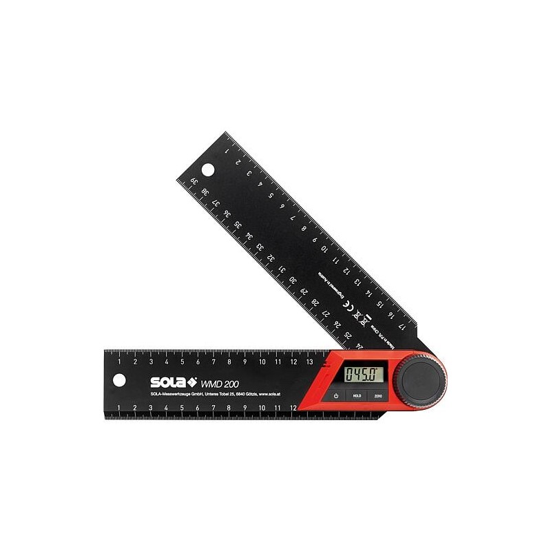 Digitaler Winkelmesser sola® WMD 200 Länge - mm: 200