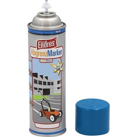 Spray de marquage blanc Marqueur de délimitation 600ml en aérosol adapté aux chariots à 4 roues 83 004 25