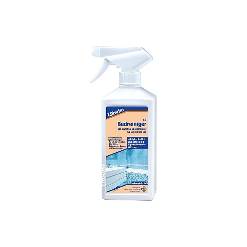 LITHOFIN KF nettoyant pour salle de bain - sans acide, vaporisateur manuel de 500 ml