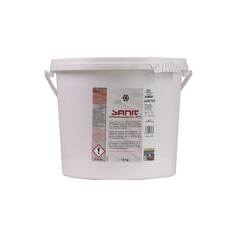 SANIT Granulé de décongélation jusqu'à -50°C sceau 10kg