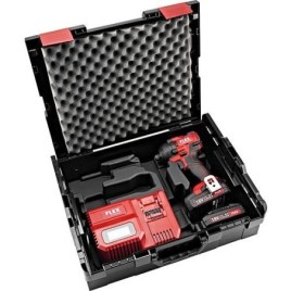 Boulonneuse à choc sans fil FLEX® 1/4, 18 V, ID 1/4 18.0-EC/5.0 Set, avec 2x batteries 5,0 Ah et chargeur