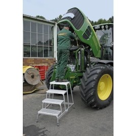 Marchepied de montage Krause avec marches en caillebotis, 1x3 marches, 805331