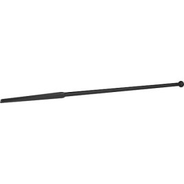 Barre brise-pavés 1500 x 30 mm, pied carré forgé Tête sphérique, noir