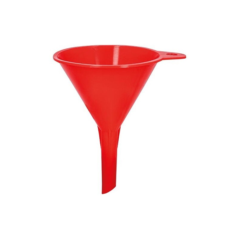 Entonnoir sans tamis HD-PE 164 mm avec œillet, rouge