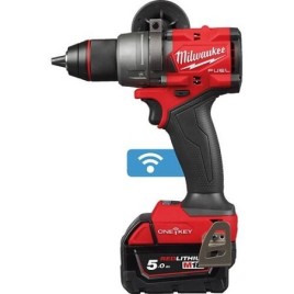 Perceuse-visseuse à percussion sans fil Milwaukee M18ONEPD3-502X, 18 V avec 2 Batteries + chargeurs 5,0 Ah