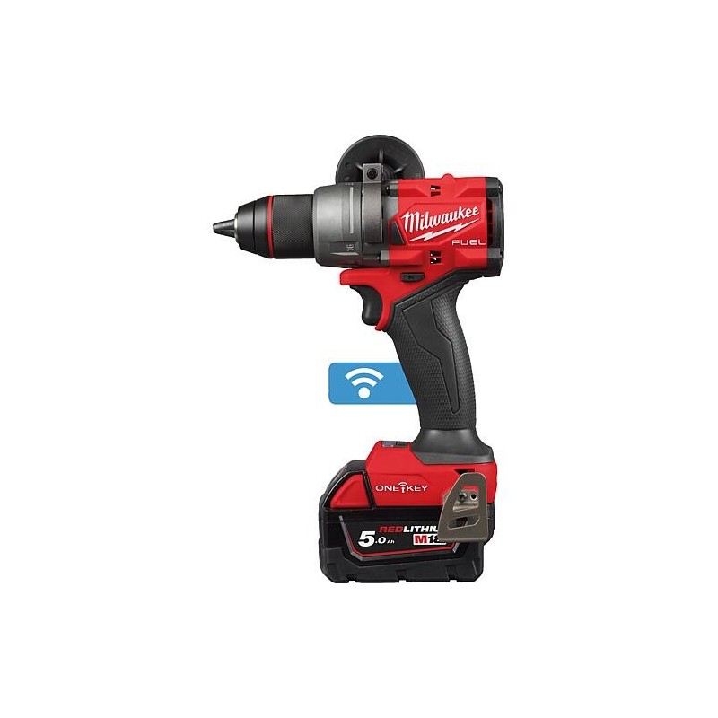 Perceuse-visseuse à percussion sans fil Milwaukee M18ONEPD3-502X, 18 V avec 2 Batteries + chargeurs 5,0 Ah