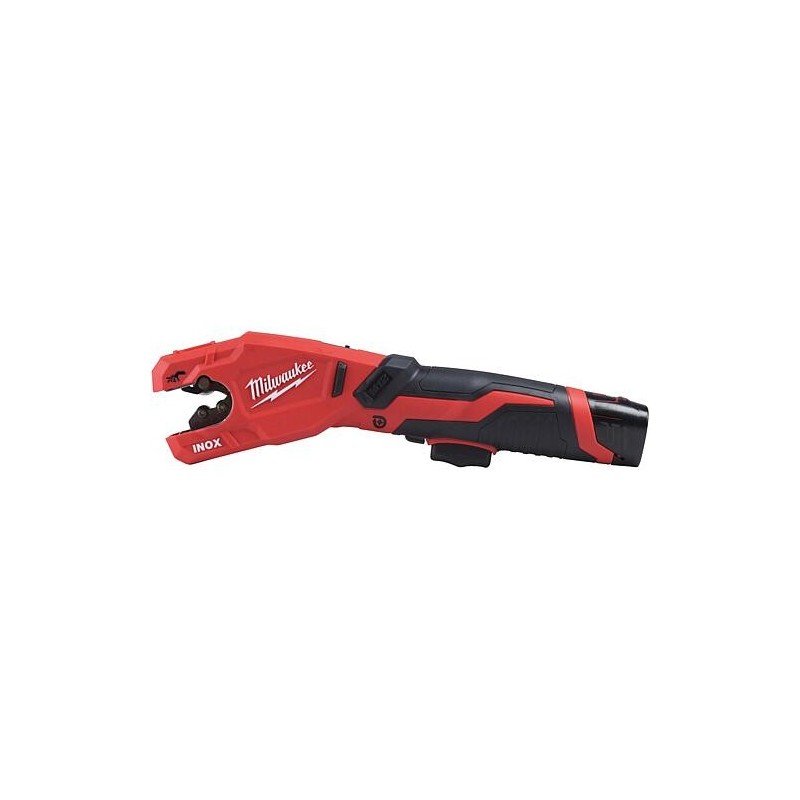 Coupe-tubes sans fil Milwaukee, M12PCSS-202C, 12 V Raptor™ pour inox avec 2 Batteries + chargeurs Ah