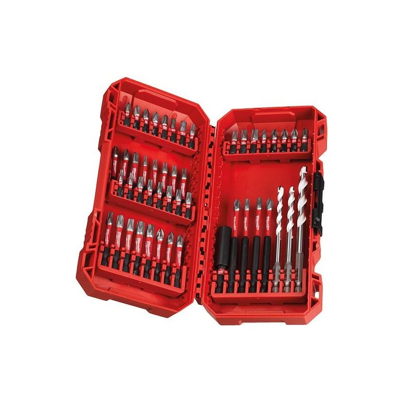 Jeu d'embouts Milwaukee SHOCKWAVE™, 48 pièces, compatible PACKOUT
