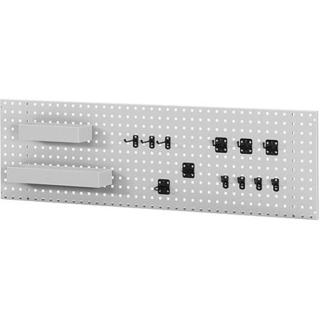 Plaque perforée RAU avec accessoires pour montage mural, - l - mm: 1500