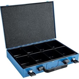 Mallette d’assortiment SN 50 avec insert plastique 8 compartiments - dimensions L x P x H : 340 x 240 x 50 mm