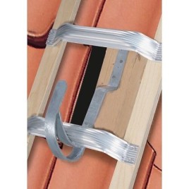 Échelle d'appui sur toit à barreaux Siedra bois/alu 1x12 barreaux, 1110212