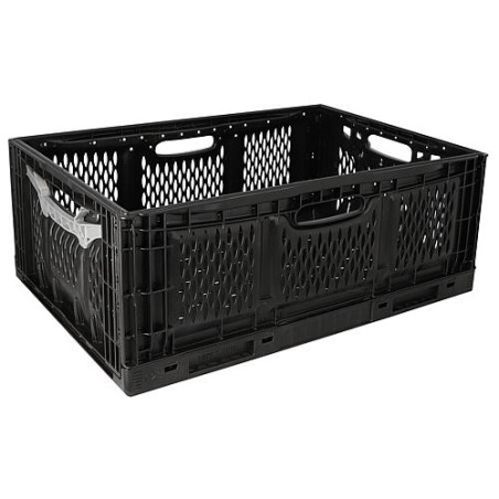 Mallette de transport pliable noire 600 x 400 x 230 mm