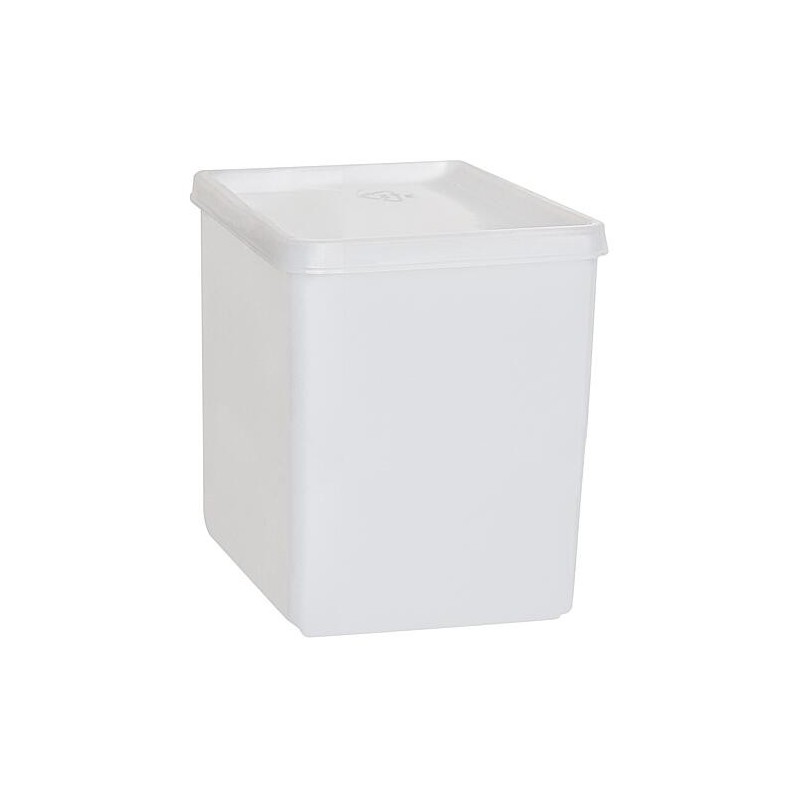 Boîte avec couvercle coiffant 1.000 ml, carrée, nature, 103x103x127 mm