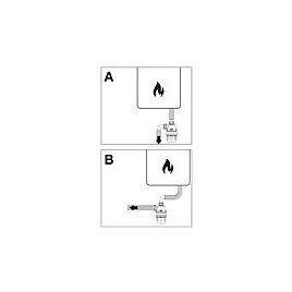 Neutralisation BRIX F Ø 25mm x 20 mm raccord de tuyau, granulés de neutralisation inclus