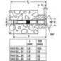 Système d'ancrage FH II 12/50 SK R inox A2