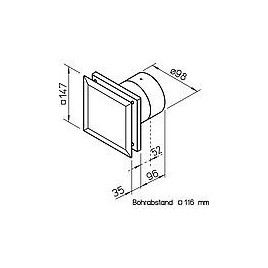 Helios Kleinraumventilator MiniVent M1/100 F black