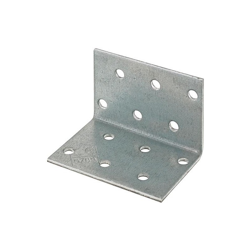 Equerre d'assemblage perforée 100x100x60x2,5 mm