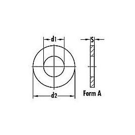Rondelle, galvanisée