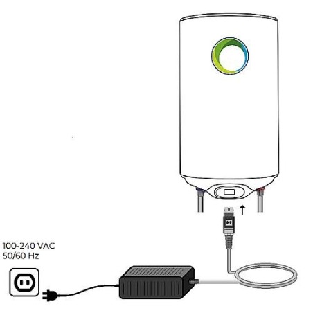 Bloc d'alimentation pour chauffe-eau photovoltaïque 24V, 110V - 240V, 50Hz - 60Hz AC