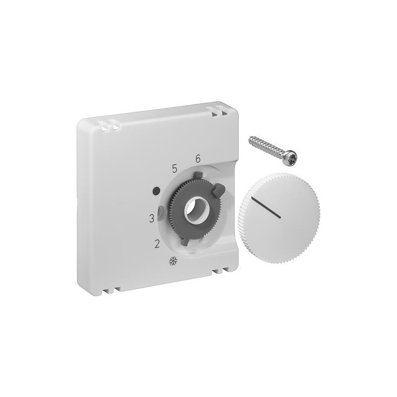 Set de couvercles pour thermostat d'ambiance, blanc pur mat, JZ-001.101