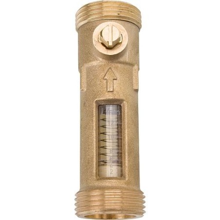 Débitmètre Easyflow, mâle/mâle DN25- 1, débit 1-6 l/min