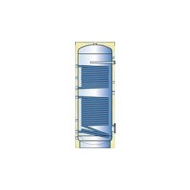 Ballon ECS solaire DSFV 200 émaillé, avec deux échangeurs de chaleur, capacité 186L