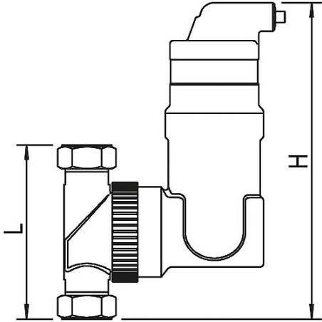 Séparateur d'air à microbulles Spirovent Solaire AutoClose 1 Femelle