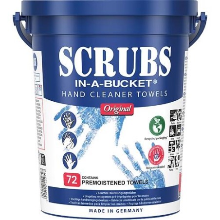 Set Lingettes nettoyantes pour les mains SCRUBS