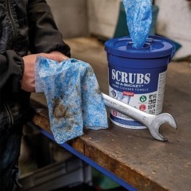 Set Lingettes nettoyantes pour les mains SCRUBS