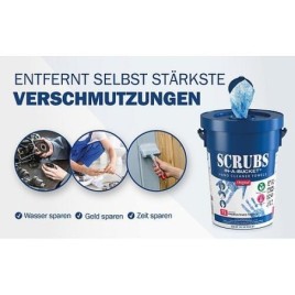 Set Lingettes nettoyantes pour les mains SCRUBS