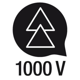 Cle a fourche KNIPEX isolée jusqu'à 1000V, mâchoire 15°, SW18