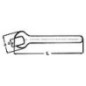 Cle a fourche KNIPEX isolée jusqu'à 1000V, mâchoire 15°, SW18