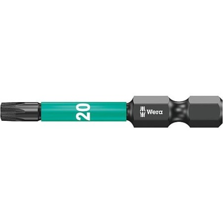 Embouts de vissage à choc Torx® Wera 867/4 IMP DC TORX® DIY Impaktor avec entraînement 1/4, revêtement diamanté, T20 x 50 mm
