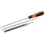 kit de limes pour chaine BAHCO 168-combi-4,8, 200mm de long D:4,8mm, pour chaine .325