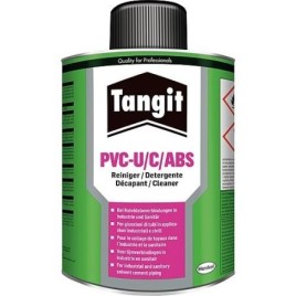 PVC-U - pour raccord à coller Tangit décapant PVC pression bidon 1/8 L - 125 ml