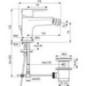 Mitigeur bidet Ideal Standard Cerafine O, saillie de 132 mm, chromé