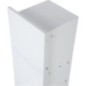 Niche à encastrer en inox pour WC Zero hauteur 800 inox brossé , 2 portes blanches, droite