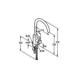 Mitigeur d'évier Kludi Bingo Star orientable, chromé