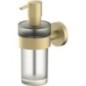 Distributeur de savon Eldrid avec support mural laiton couleur bronze clair
