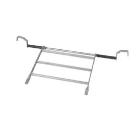 Grille alu rabattable carrée pour vasque d'évier en acier avec trop-plein