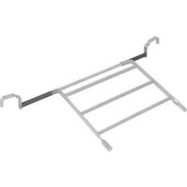 Grille alu rabattable carrée pour vasque d'évier en acier avec trop-plein
