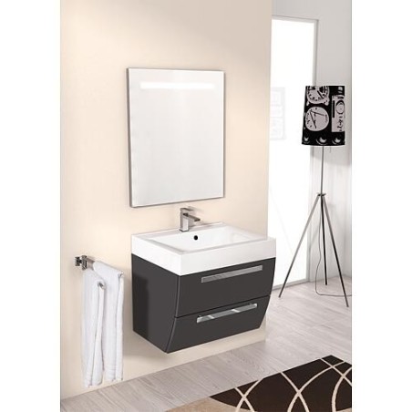 Kits de meubles de salle de bain ENNA, graphite mat, largeur 600mm