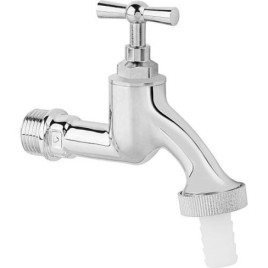 Robinet d'arrosage Schell avec poignée à garrot, chromé