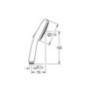 Handbrause Grohe Tempesta Cube 110 2 Strahlart Ø 110 mm chrom Eco