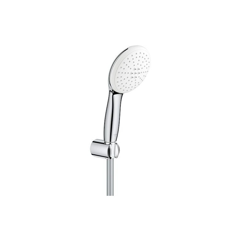 Garniture de douche Grohe Tempesta 110, chromée, 2 jets, support de douche, flexible