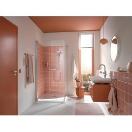 Brausethermostat-Set Grohe Grohtherm 1000 mit Brausestange 600 mm Handbrause Cube Ø 110 mm und Brauseschlauch chrom