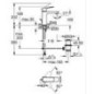 Waschtischmischer Grohe Cubeo M-Size Mittelstellung kalt Ausladung 116 mm chrom mit Ablaufgarnitur