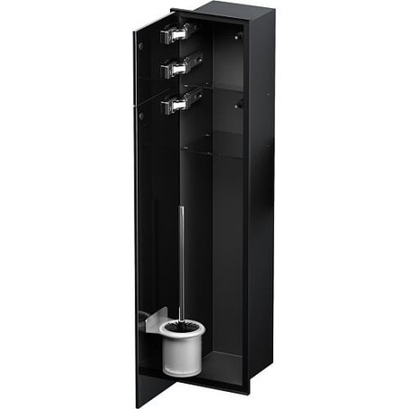 WC-Wandeinbaucontainer Zero flächendbündig, geschlossen, Höhe 800mm, 2 Glastüren