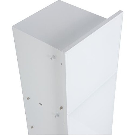 WC-Wandeinbaucontainer Zero flächendbündig, geschlossen, Höhe 800mm, 2 Glastüren