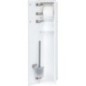WC-Wandeinbaucontainer Zero flächendbündig, geschlossen, Höhe 800mm, 2 Glastüren